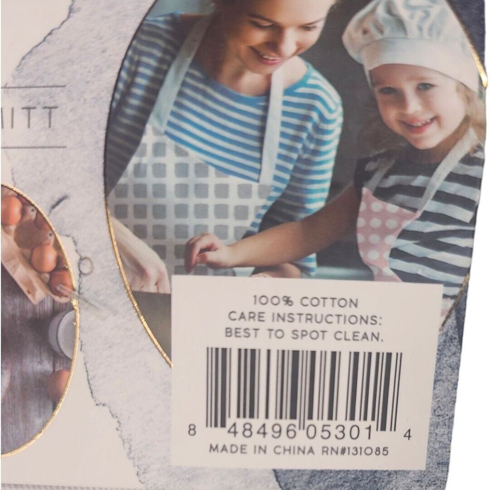 Eco One Ultimate Bakers Collection Apron Pot Holder Oven Mitt Green Diamond Prin - Picture 5 of 5